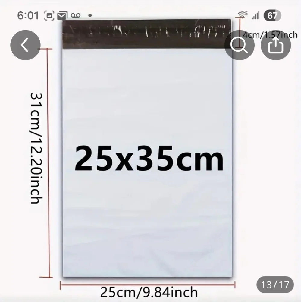White Bundle Polymailers See Sizes Below Waterproof Tearproof 50 Qty (Cld B Copy